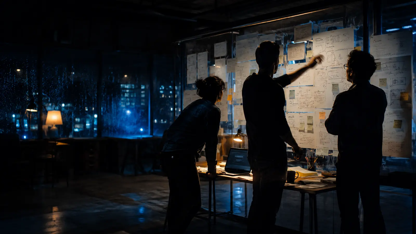 A team working through a complex deployment